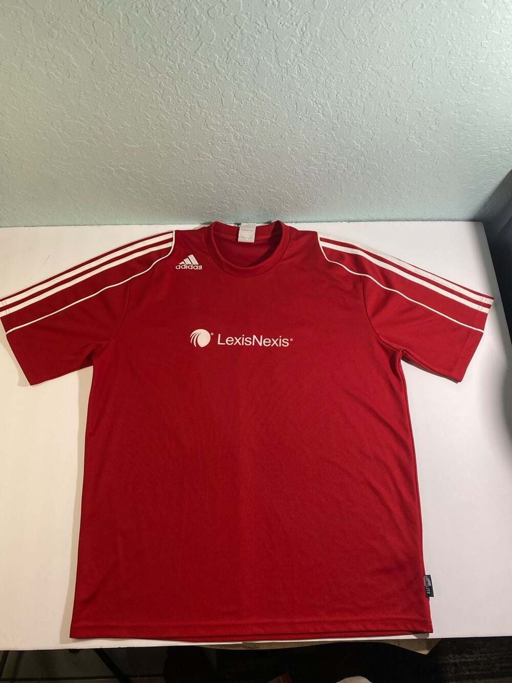 Adidas LexisNexis Climalite Red Short Sleeve Athletic T-Shirt